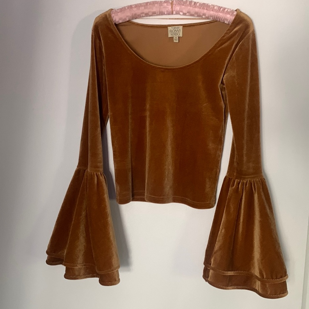 “Torn by Ronny Kobo” Bell Sleeve Shirt